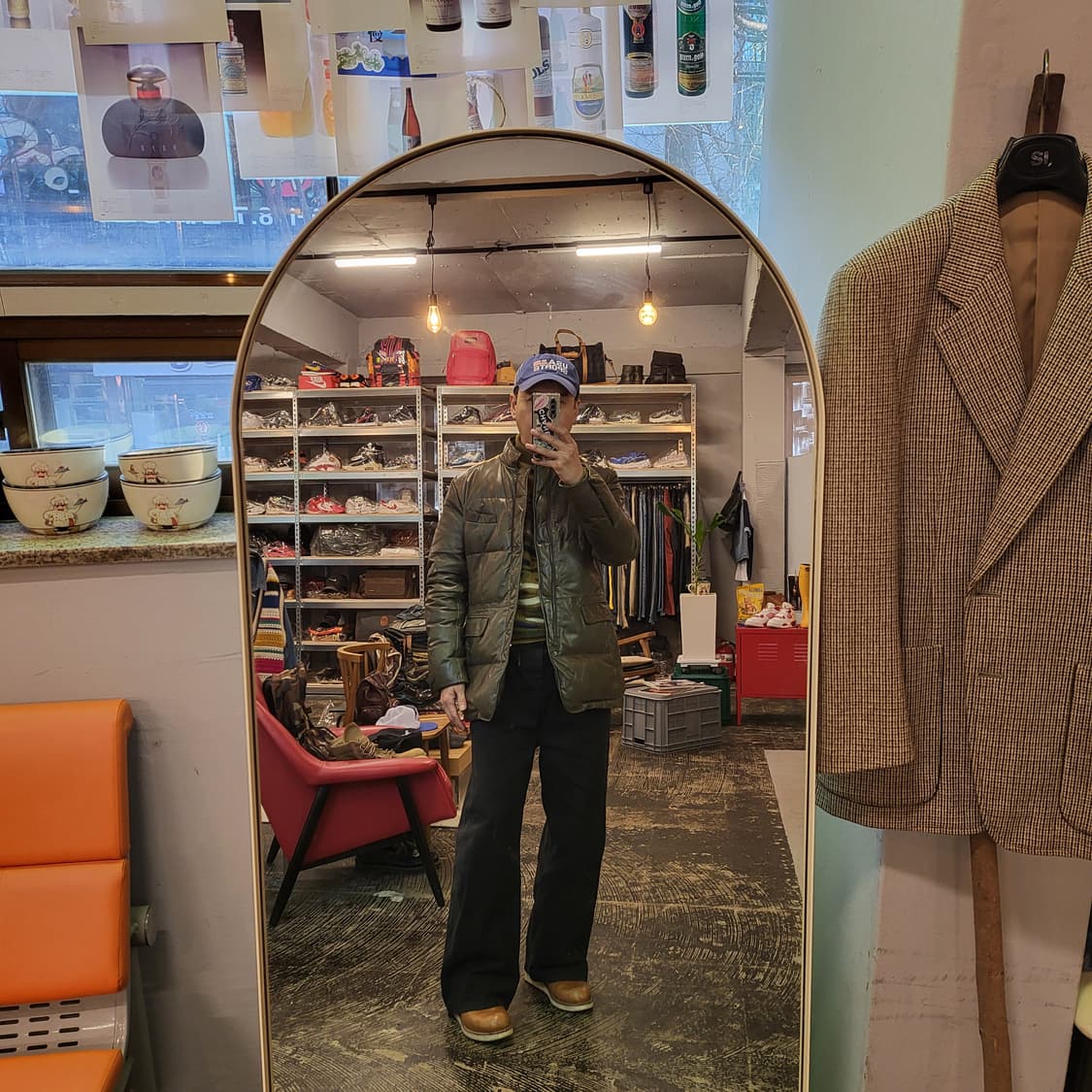 VanHart di Albazar 덕 다운 양가죽 패딩 자켓 (50) 상품이미지2