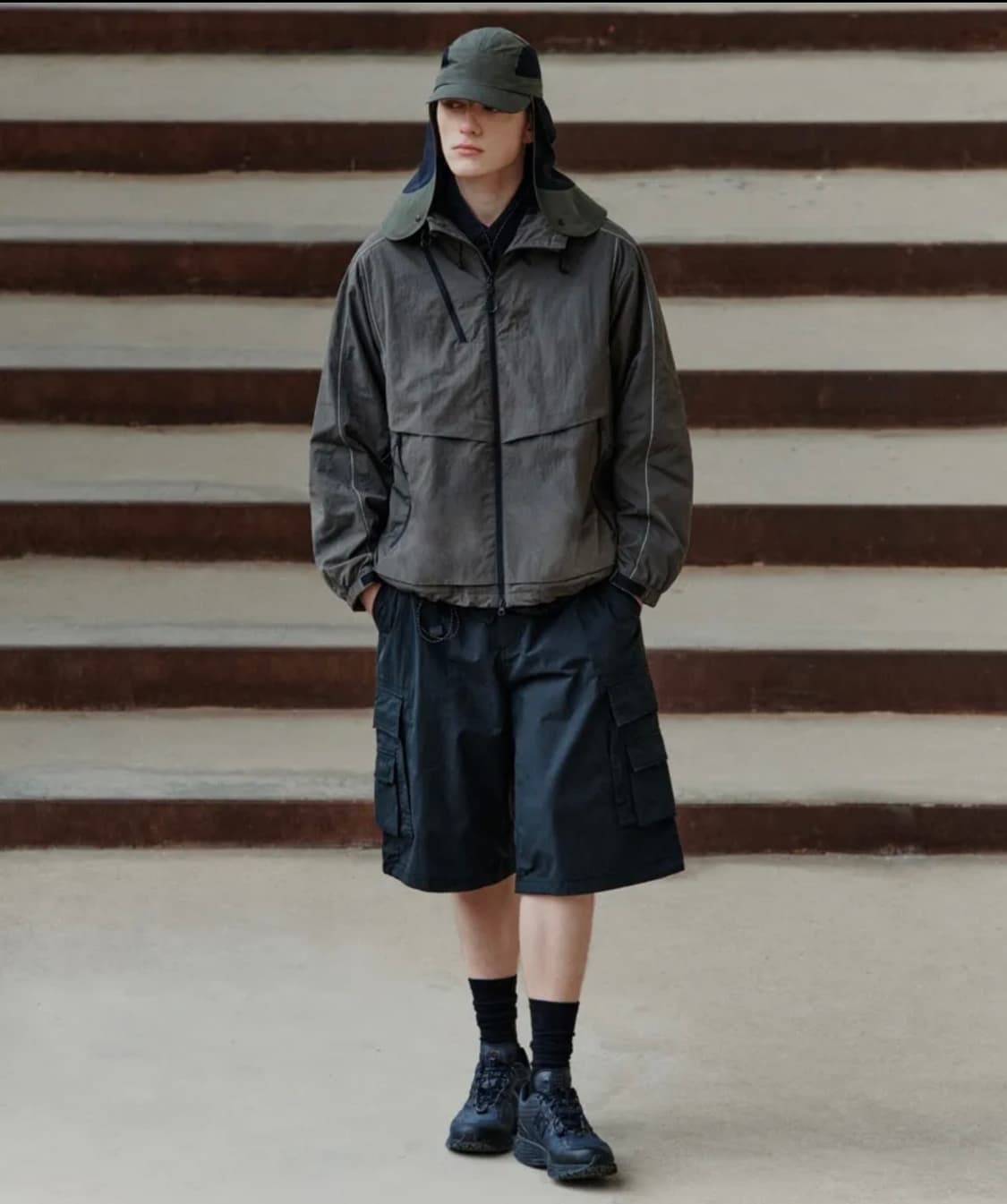 무신사스탠다드 시티 레저 CN 벨티드 멀티 포켓 카고 버뮤다 팬츠 상품이미지1