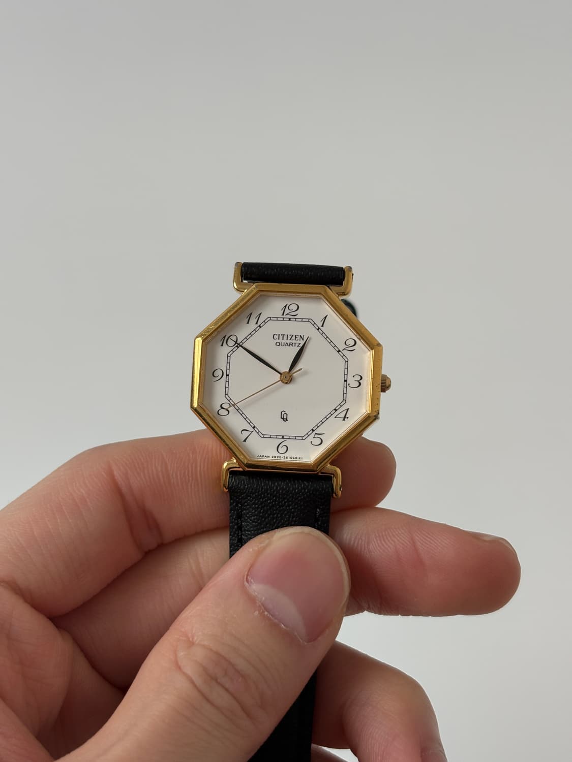 1980s CQ Gold Octagon Case Quartz  상품이미지3
