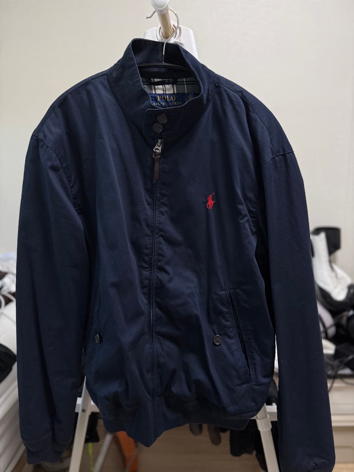 폴로 코튼 트윌 자켓 네이비 s 상품이미지1