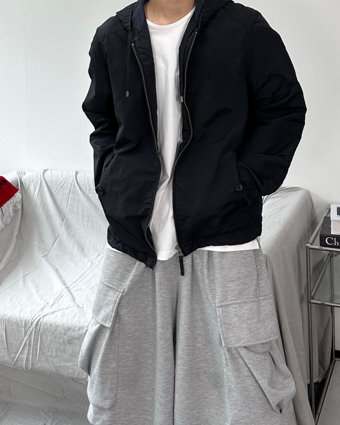 빈폴 블랙 블루종 자켓 100 상품이미지2