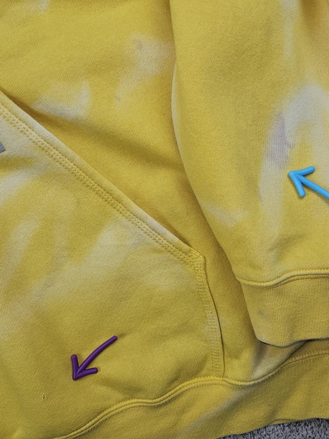 칼하트 다잉 워시드 커스텀 스웻 후드 티셔츠 ( 3XL ) / 10133 상품이미지8