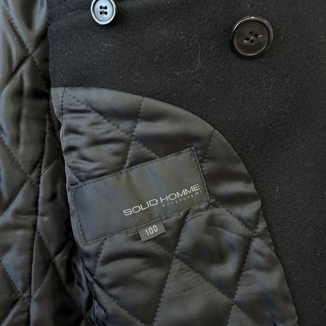 솔리드옴므 나폴레옹 캐시미어 피코트 48 상품이미지5