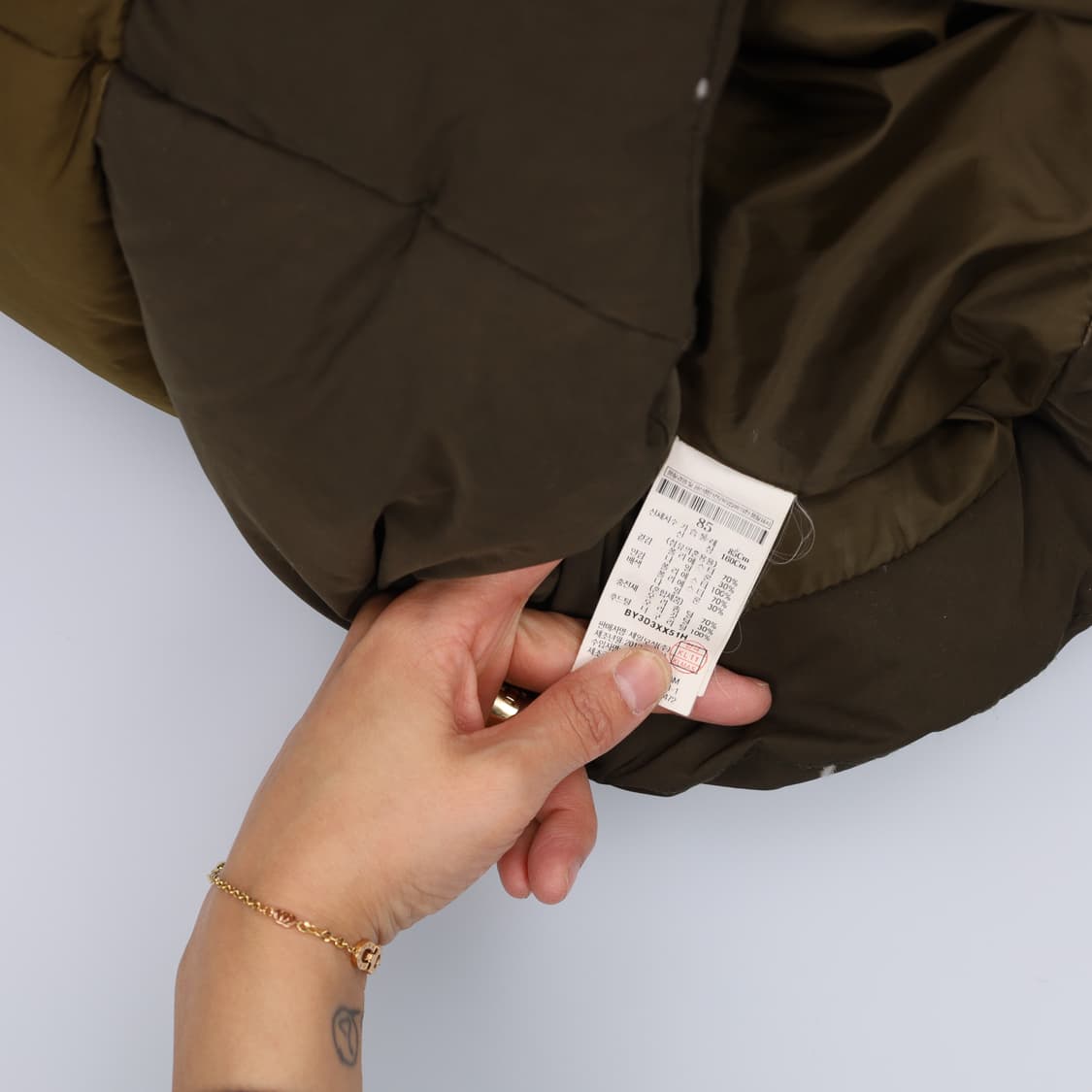 85 빈폴 여성 덕다운 너구리털 패딩 0123H1 상품이미지6