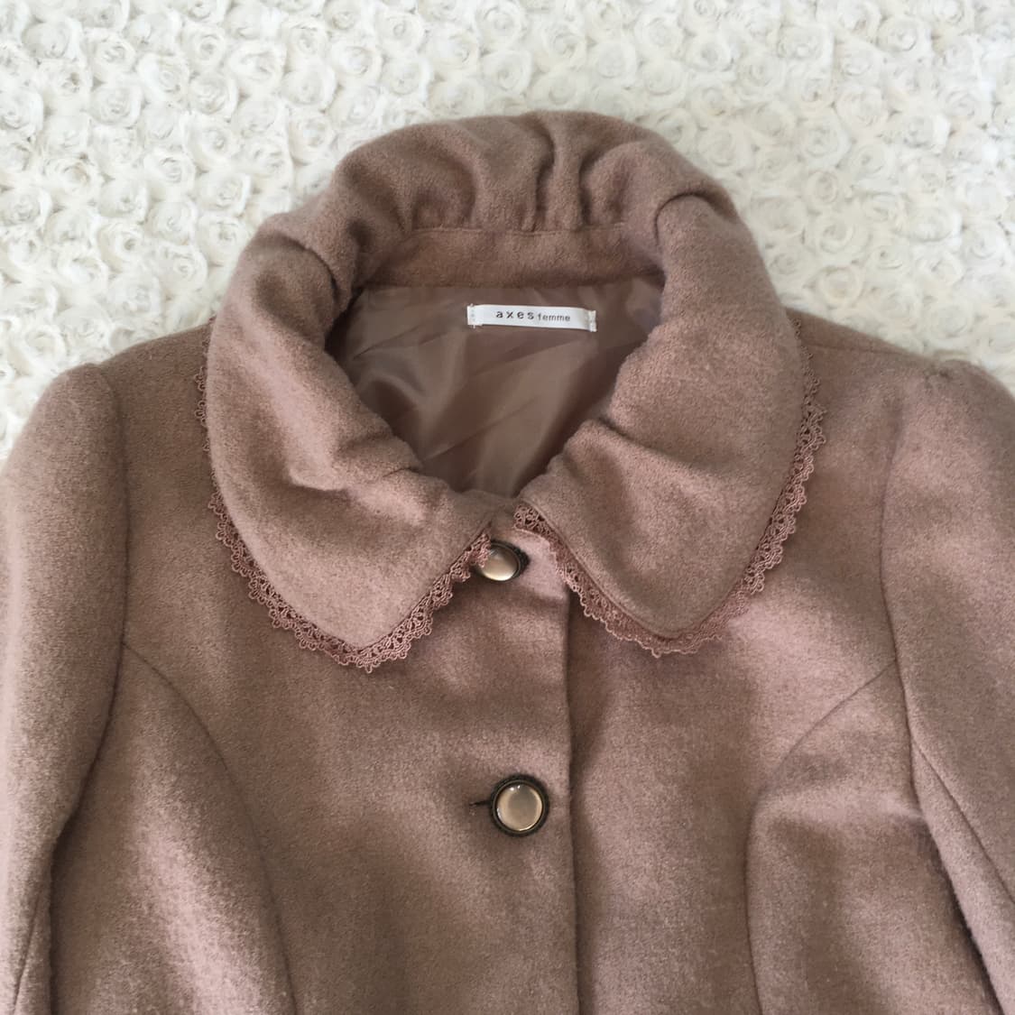 액시즈팜 라떼 앤틱 레이스 코트 상품이미지7