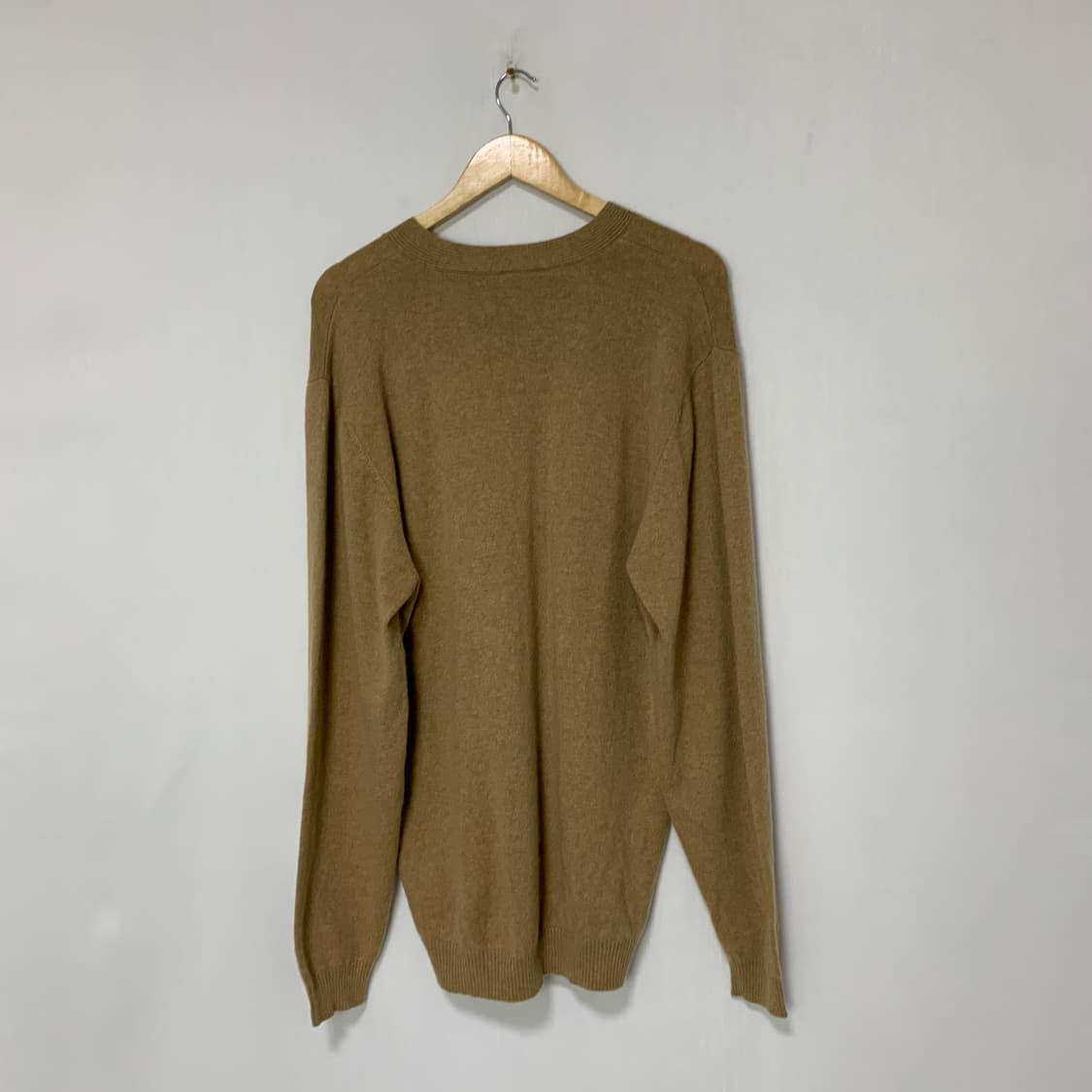 빈티지 캐시미어 100% 105사이즈 남성 니트 브라운 상품이미지3