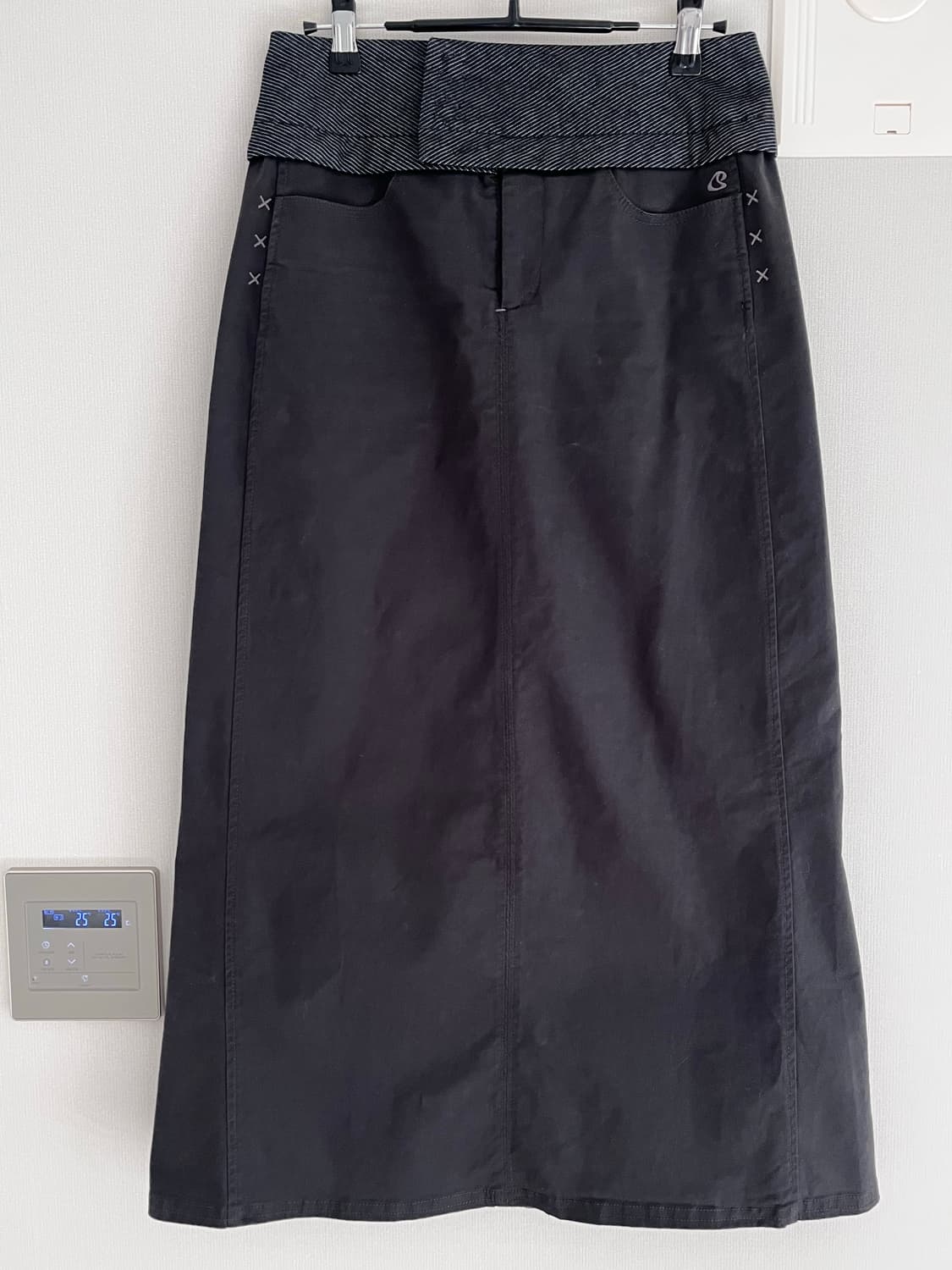 코이세이오 WAIST PANEL SKIRT CHARCOAL1 상품이미지2