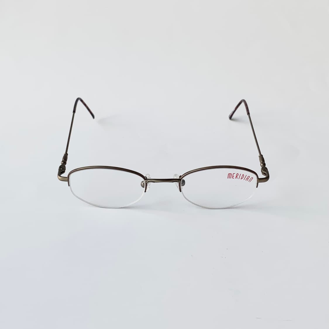 2550 데드스탁 픽키 엔틱브론즈 오벌 반무테 빈티지안경 상품이미지2