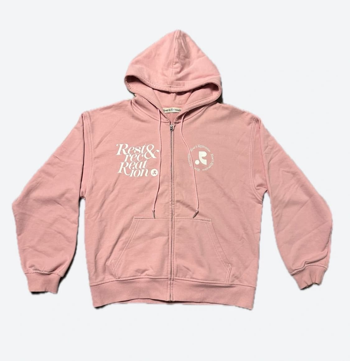 레스트앤레크레이션 핑크 후드집업 상품이미지1