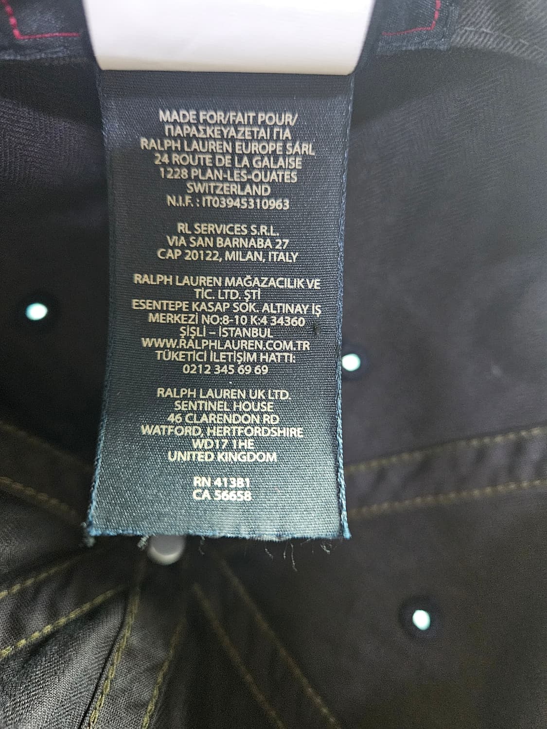 RRL 볼캡 블랙 상품이미지4