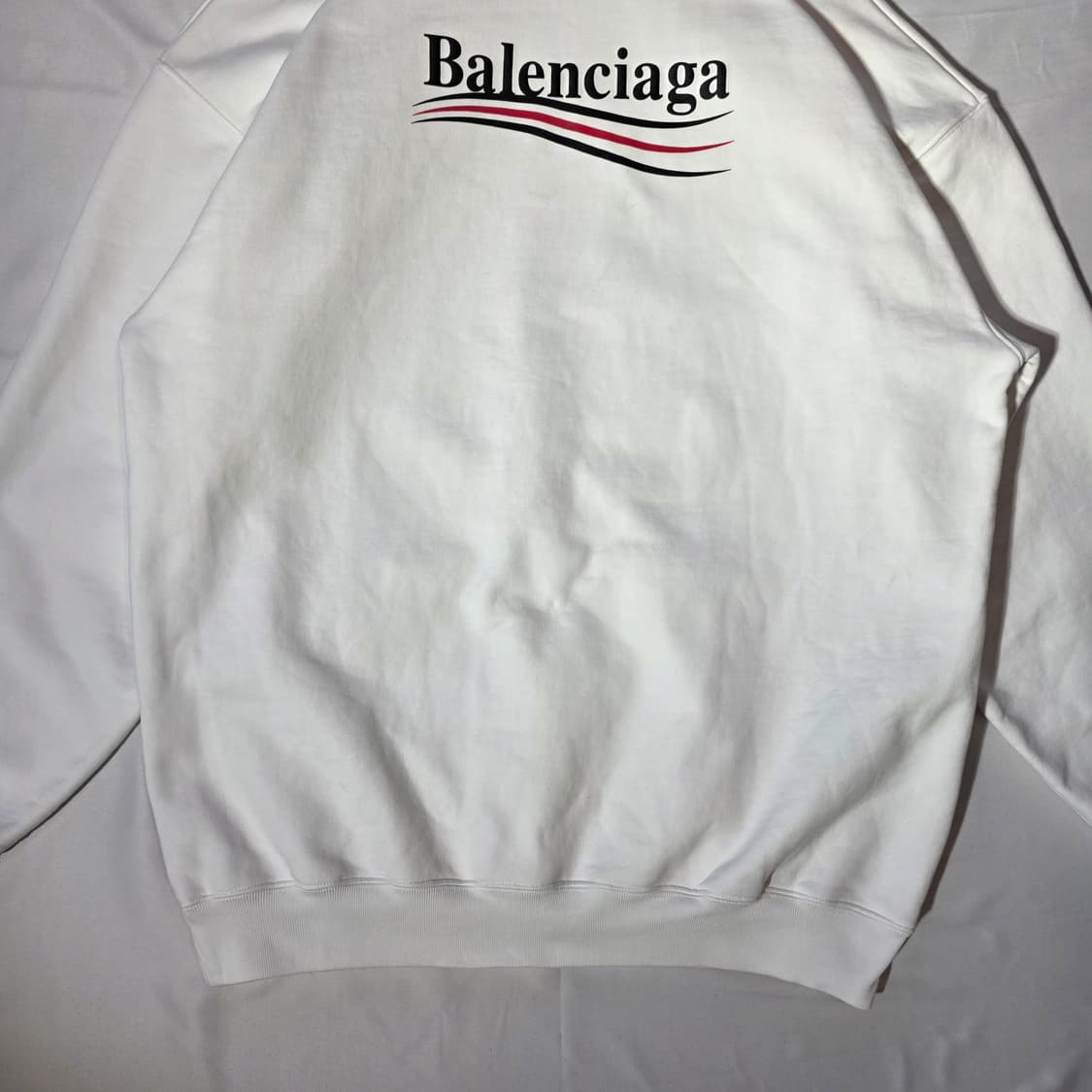 [XS]발렌시아가 폴리티컬 캠페인 로고 화이트 후드티(백화점판) 상품이미지10