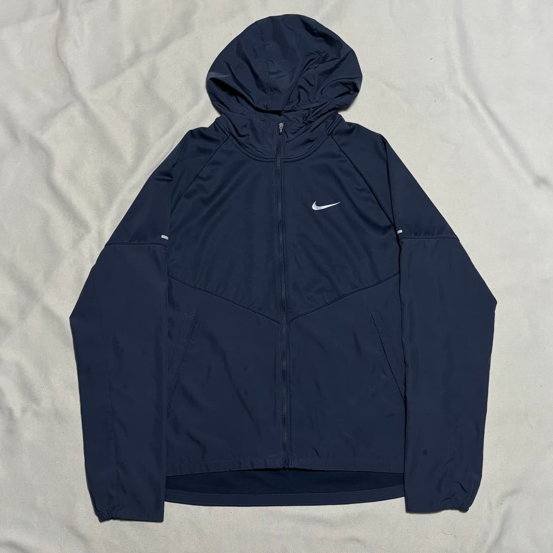 L 나이키 러닝 네이비 후드 바람막이 상품이미지2