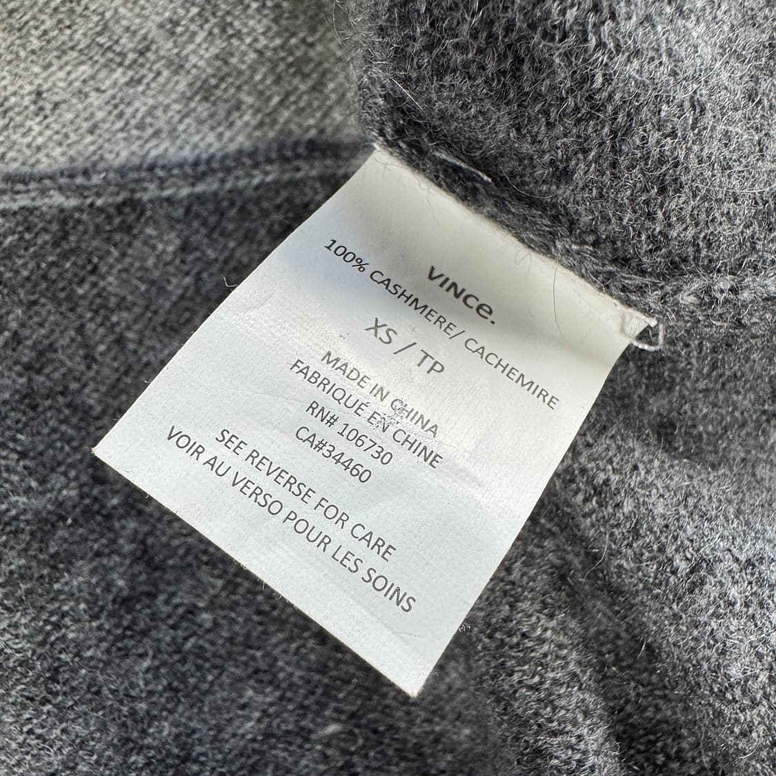 빈스 컬러 블록 캐시미어100 니트 탑 상품이미지3