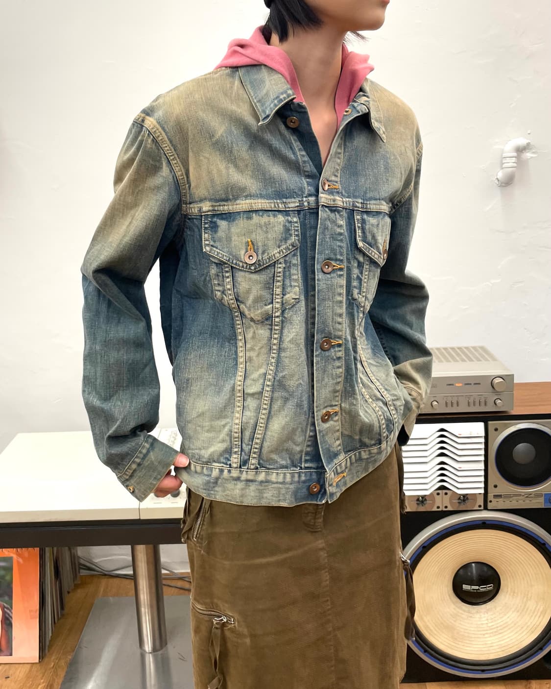 [3] kolor BEACON 컬러 비콘 2015SS 데님 자켓 상품이미지1