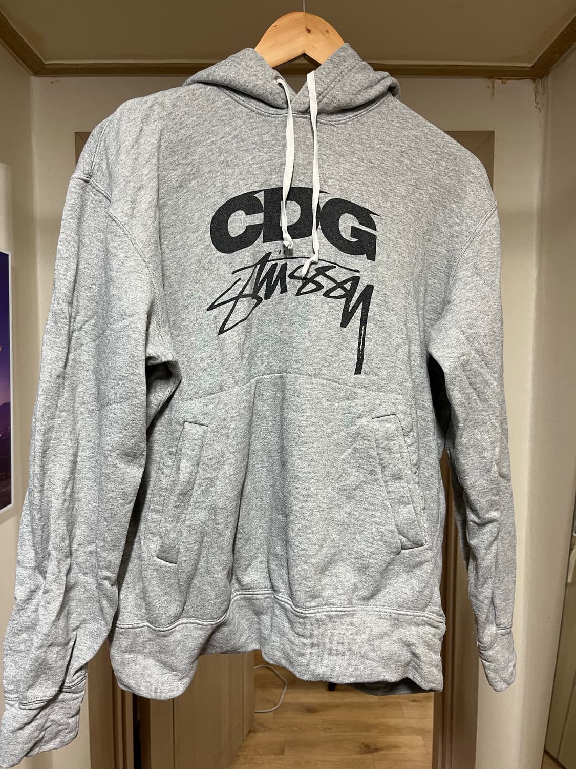 cdg x 스투시 후드티 상품이미지1