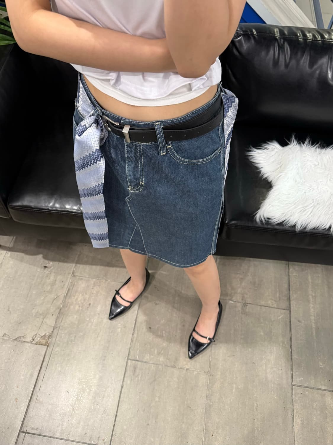 Calvin Klein 데님 스커트 상품이미지2