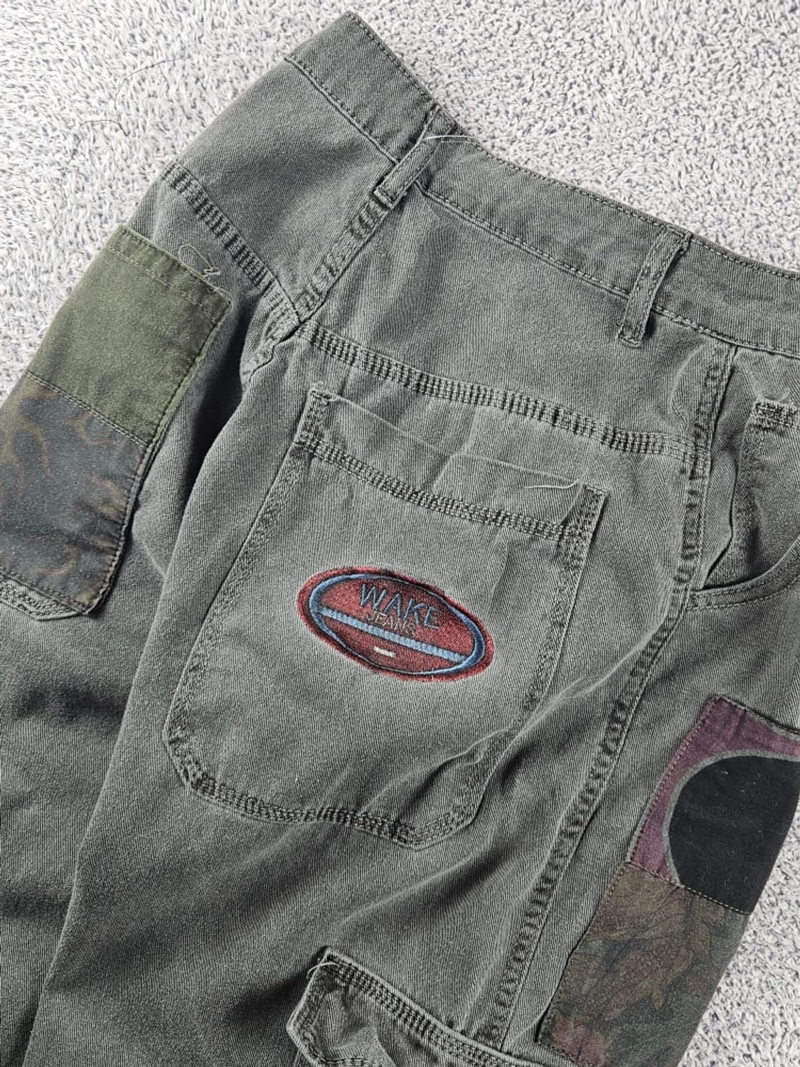 빈티지 패치워크 리빌딩 리워크 데님 팬츠 (25X30추정)/ 11042 상품이미지8