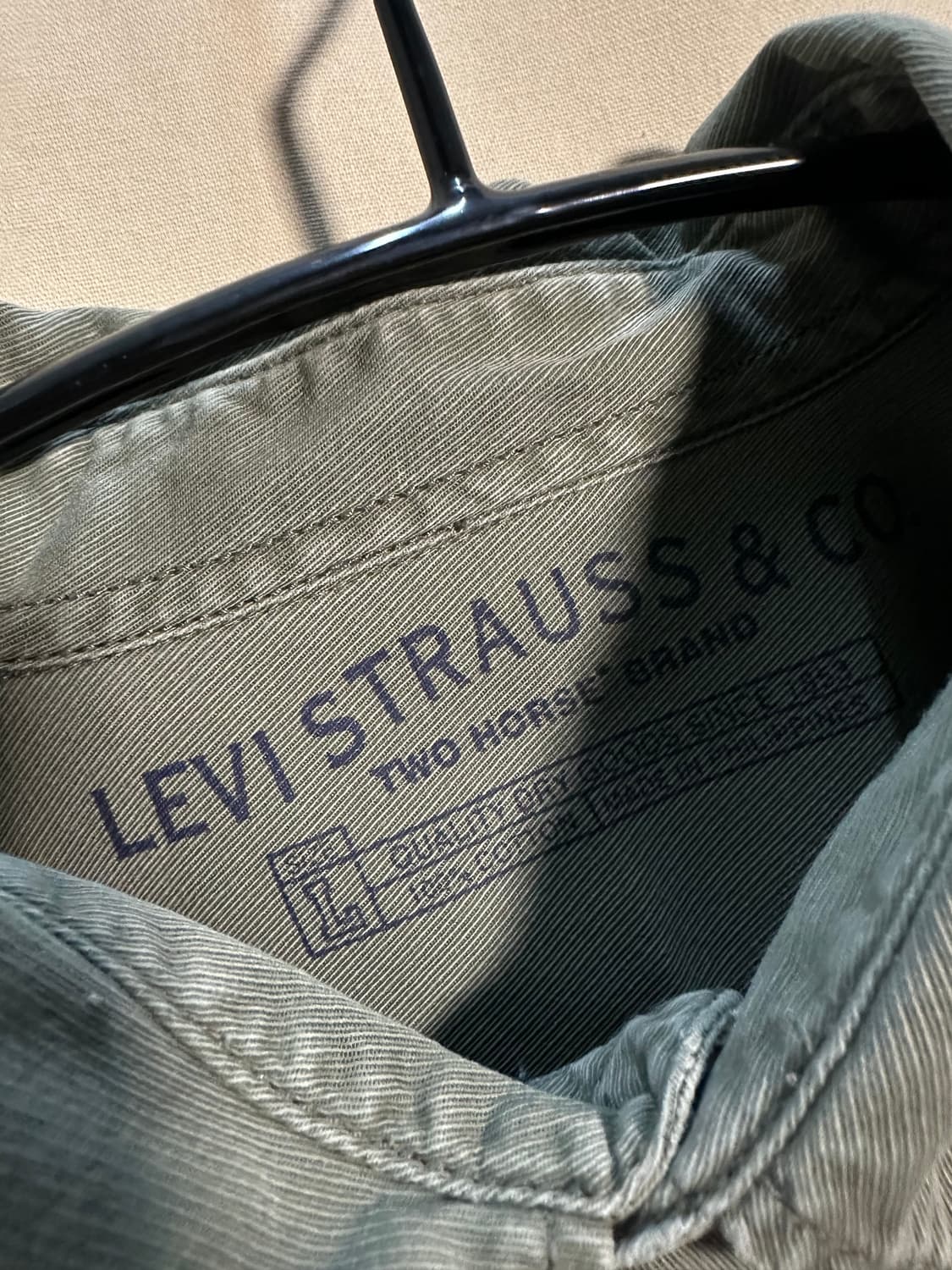 리바이스 빈티지 오렌지탭 워크 셔츠 처분  상품이미지3