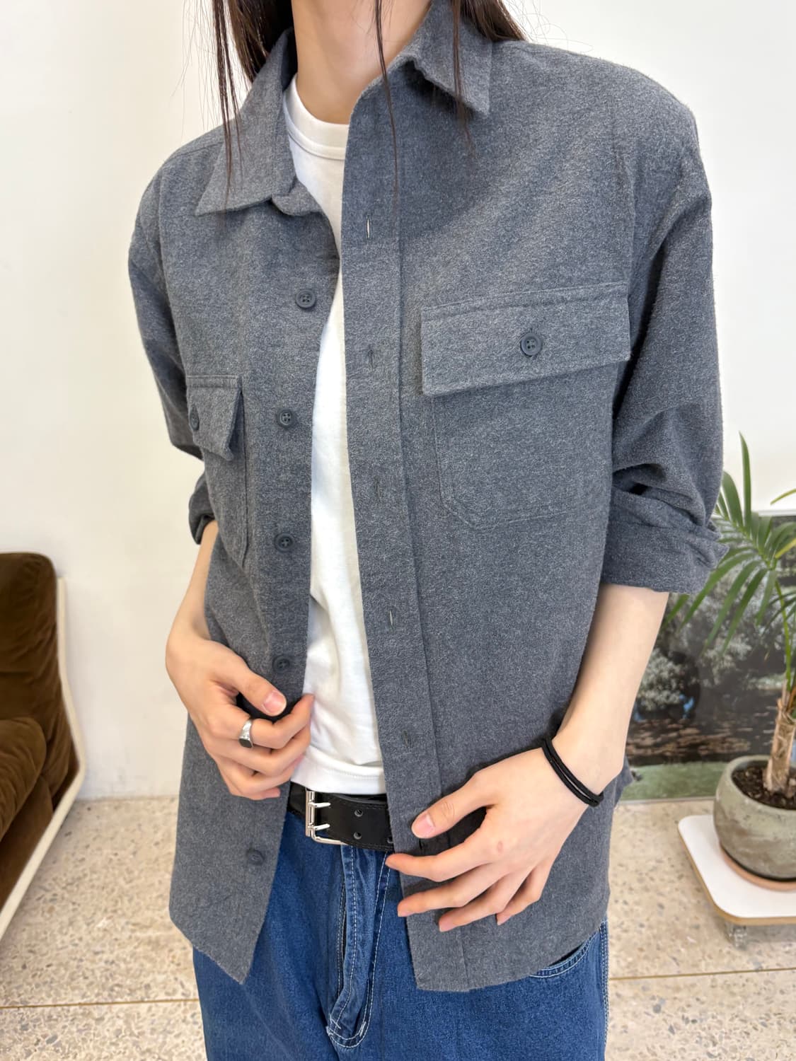 L.L.Bean 빈티지 코튼 워크 셔츠 상품이미지2