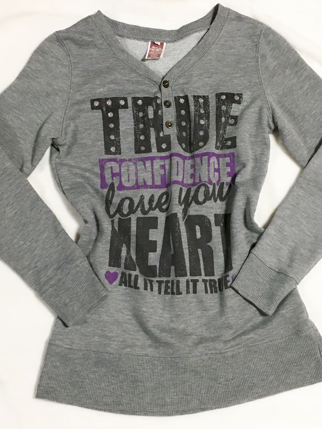 그레이 레터링 롱슬리브 y2k 펑크 상품이미지2