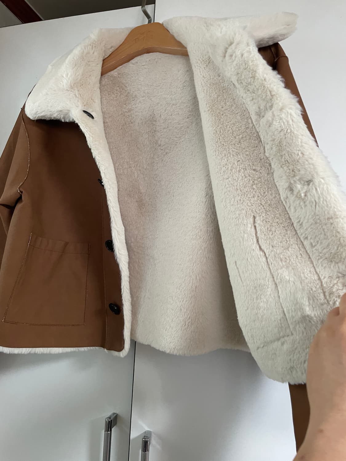 도프셉 양면 무스탕 퍼자켓 상품이미지3