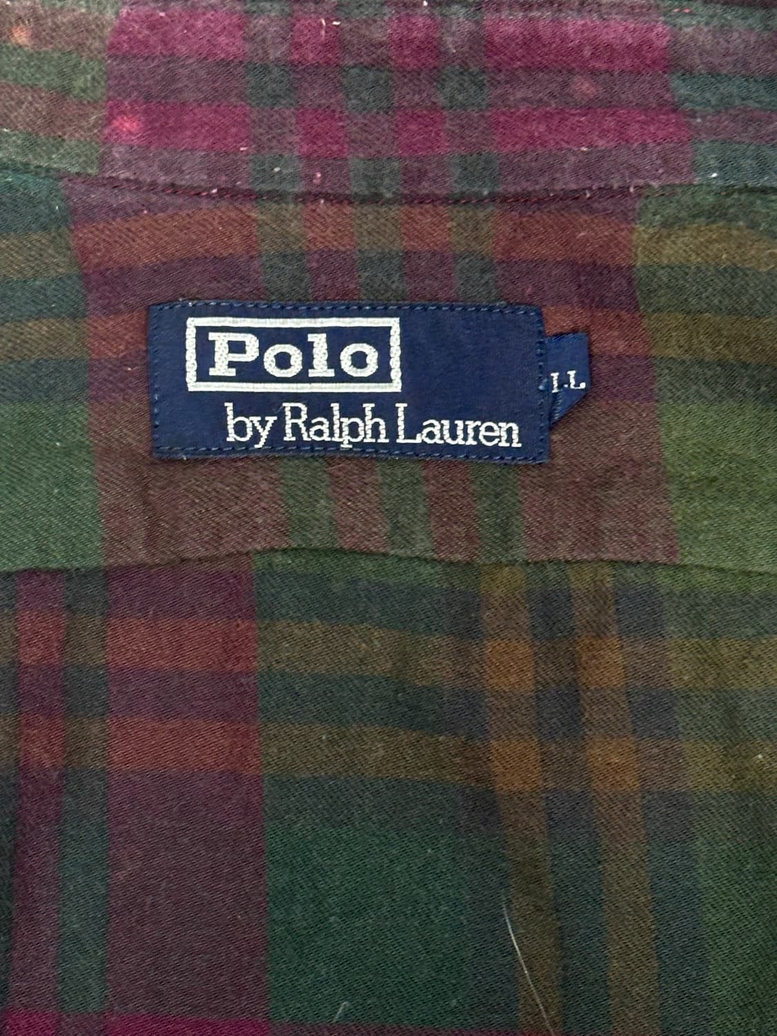 폴로 랄프 로렌 오버핏 체크 셔츠 L 상품이미지6