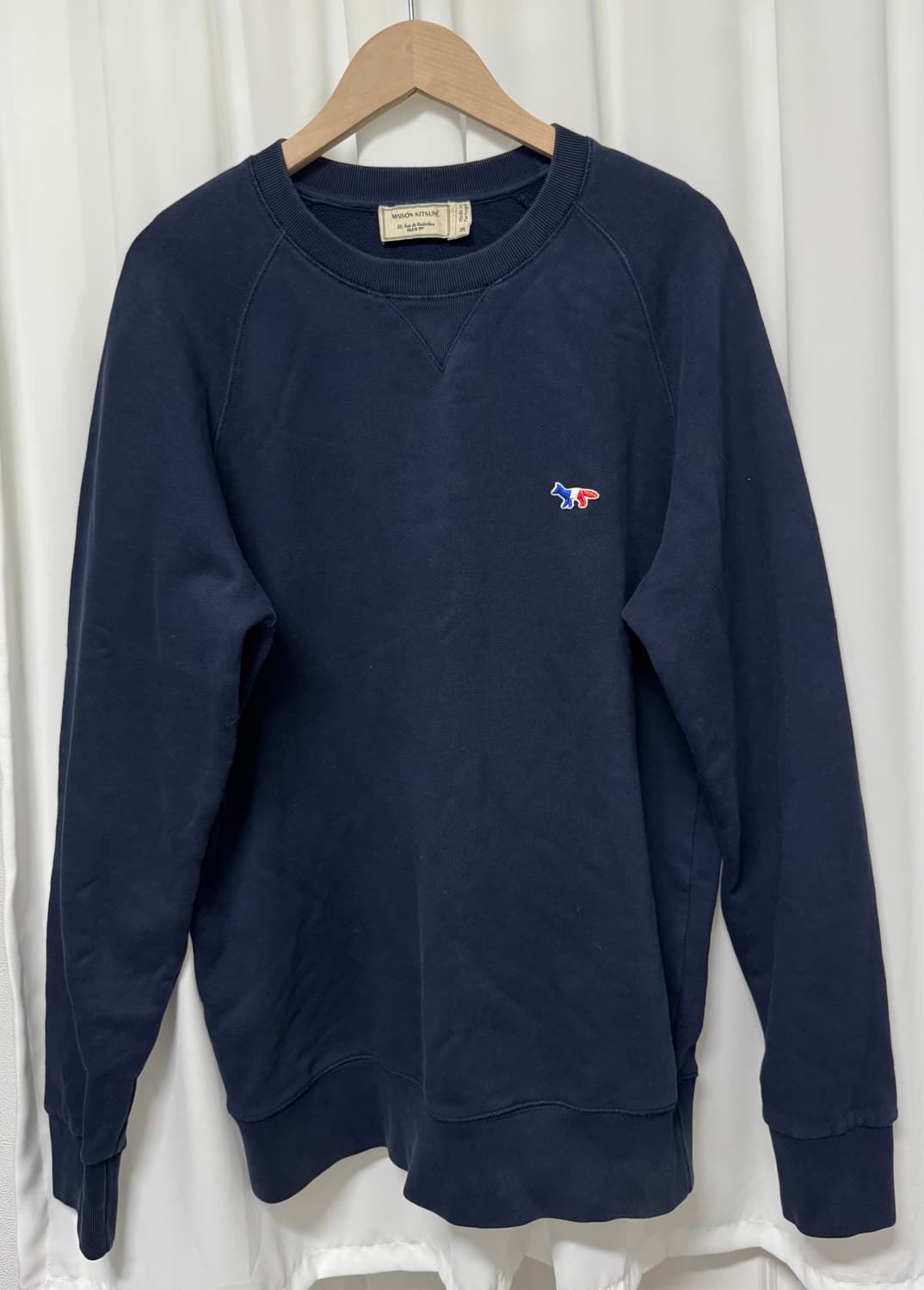 메종키츠네 트리컬러폭스 맨투맨 상품이미지2