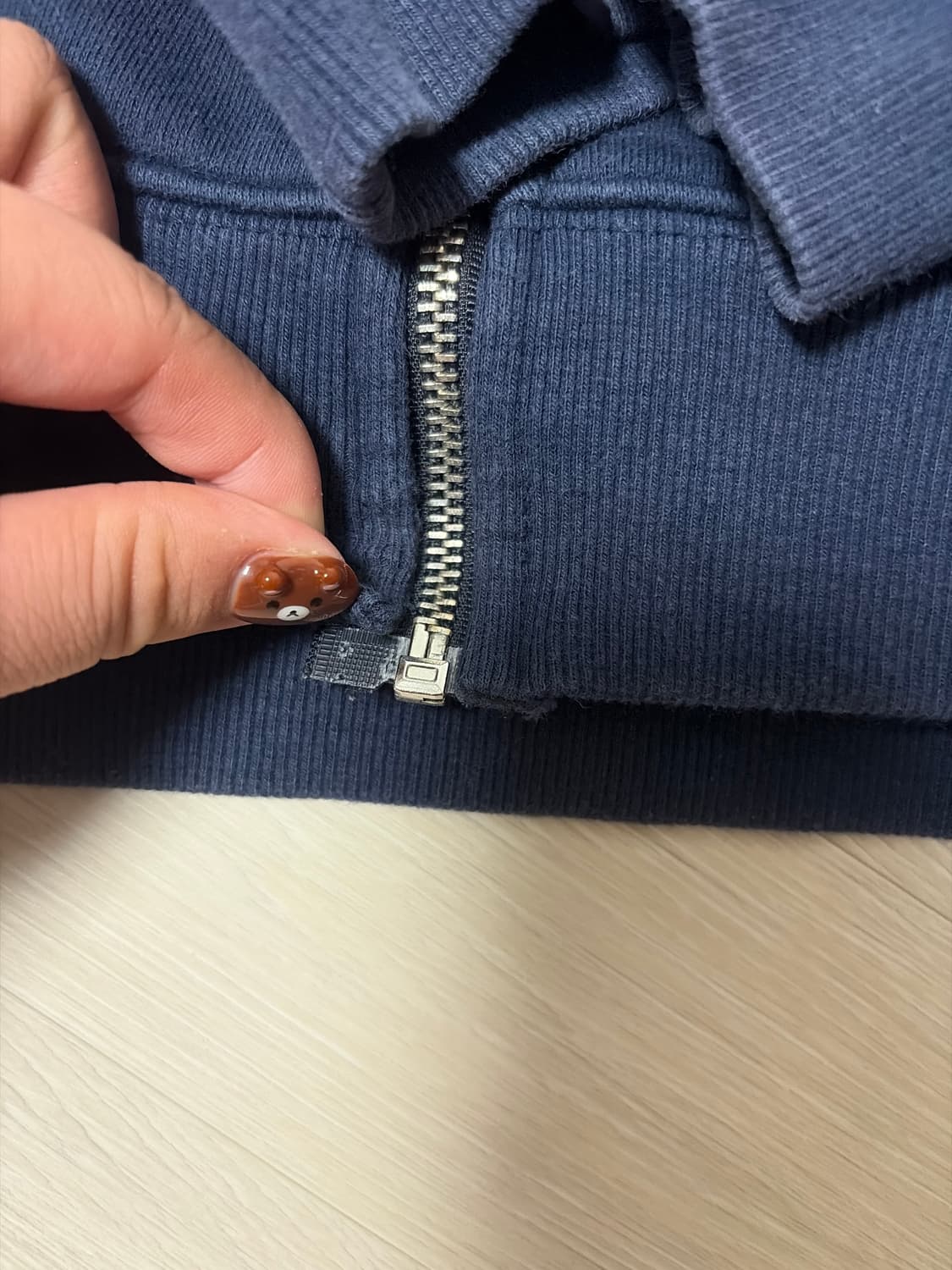 Wyse 네이비 후드집업 상품이미지2