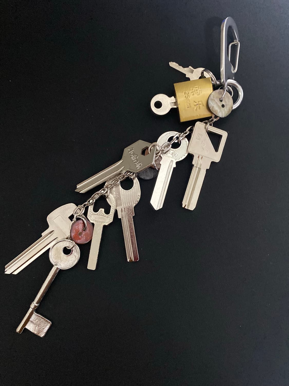 빈티지 키 & 브라스 자물쇠 메탈 키링 상품이미지2