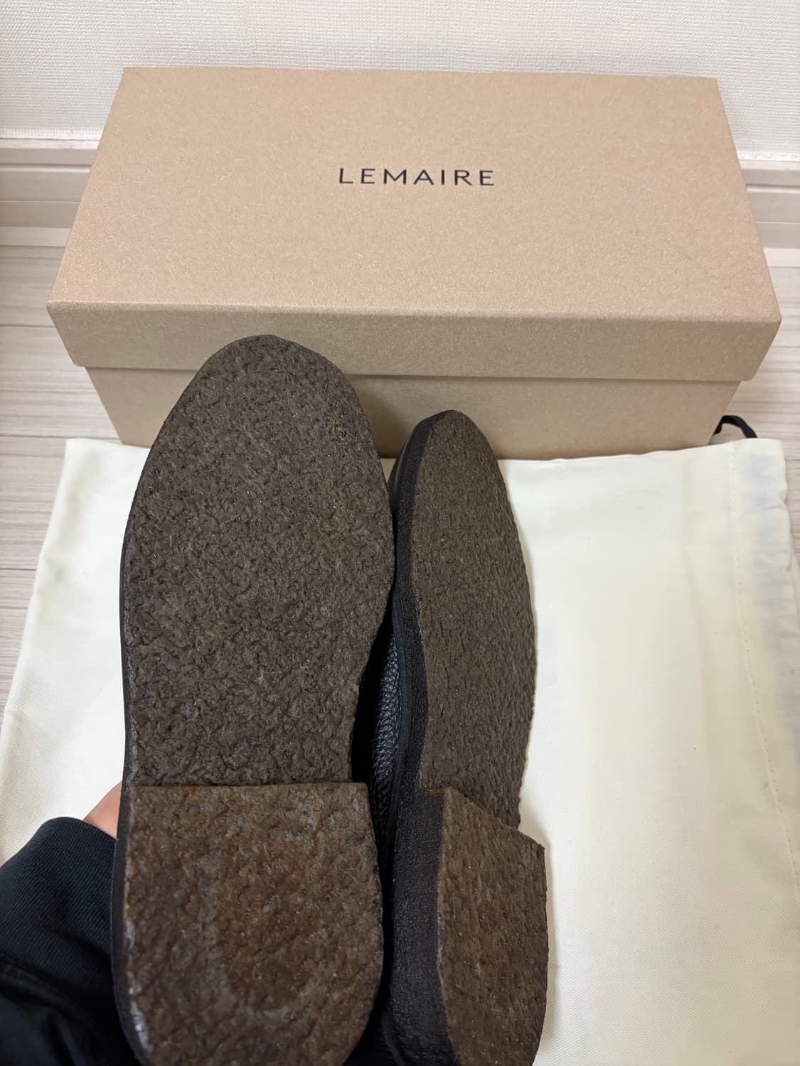 [41] (새상품) 르메르 파이프 크레페 레더 로퍼 상품이미지5