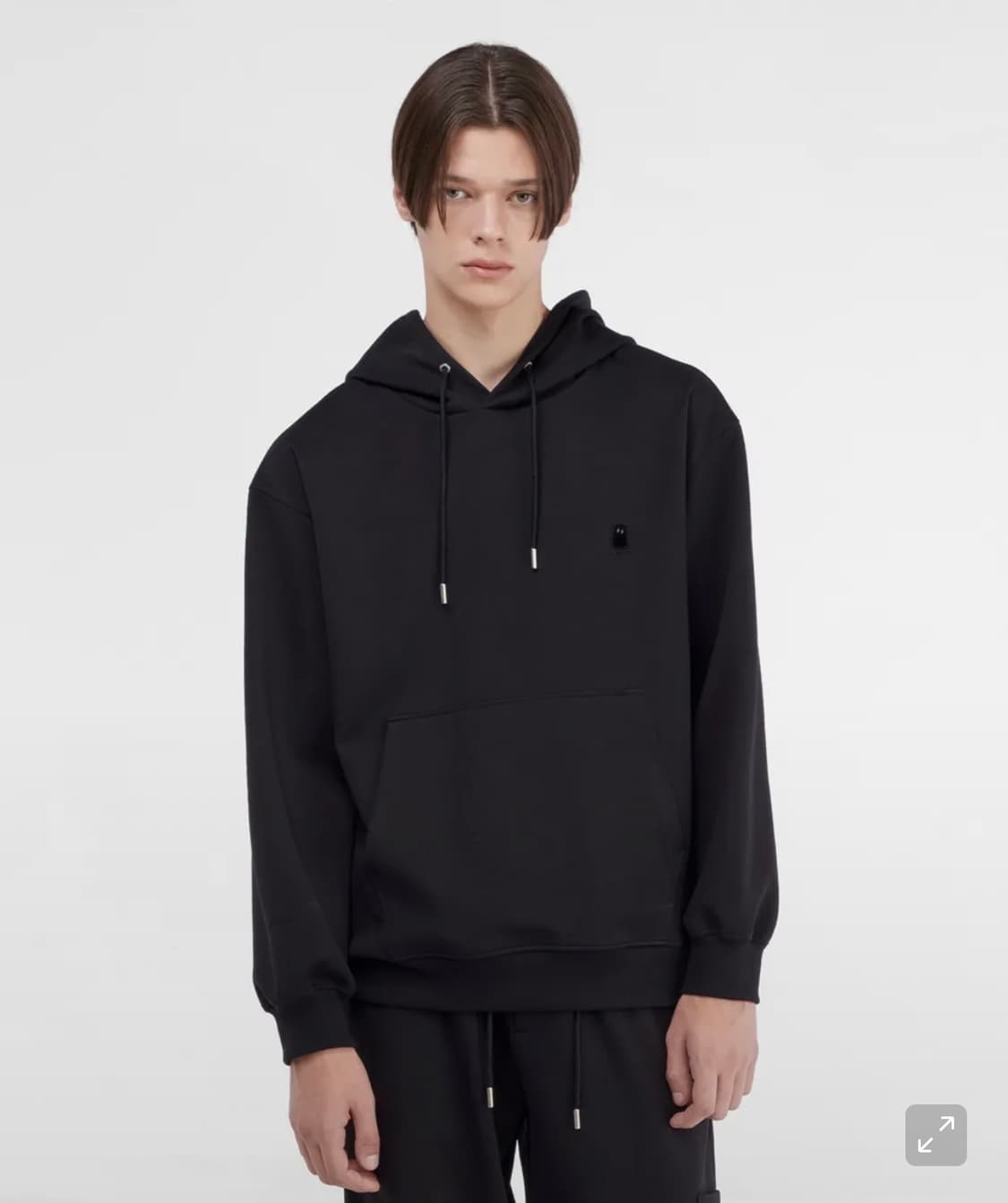 지오송지오 - 셈블런스 그라데이션 아트워크 후드 블랙 110 상품이미지2