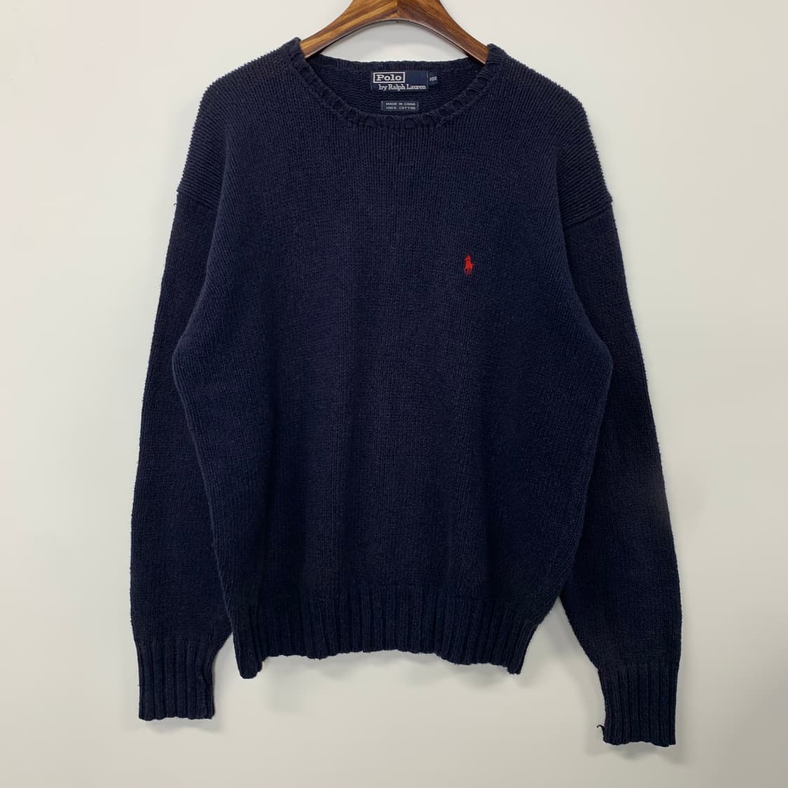 폴로 랄프로렌 네이비 라운드 니트 상품이미지2