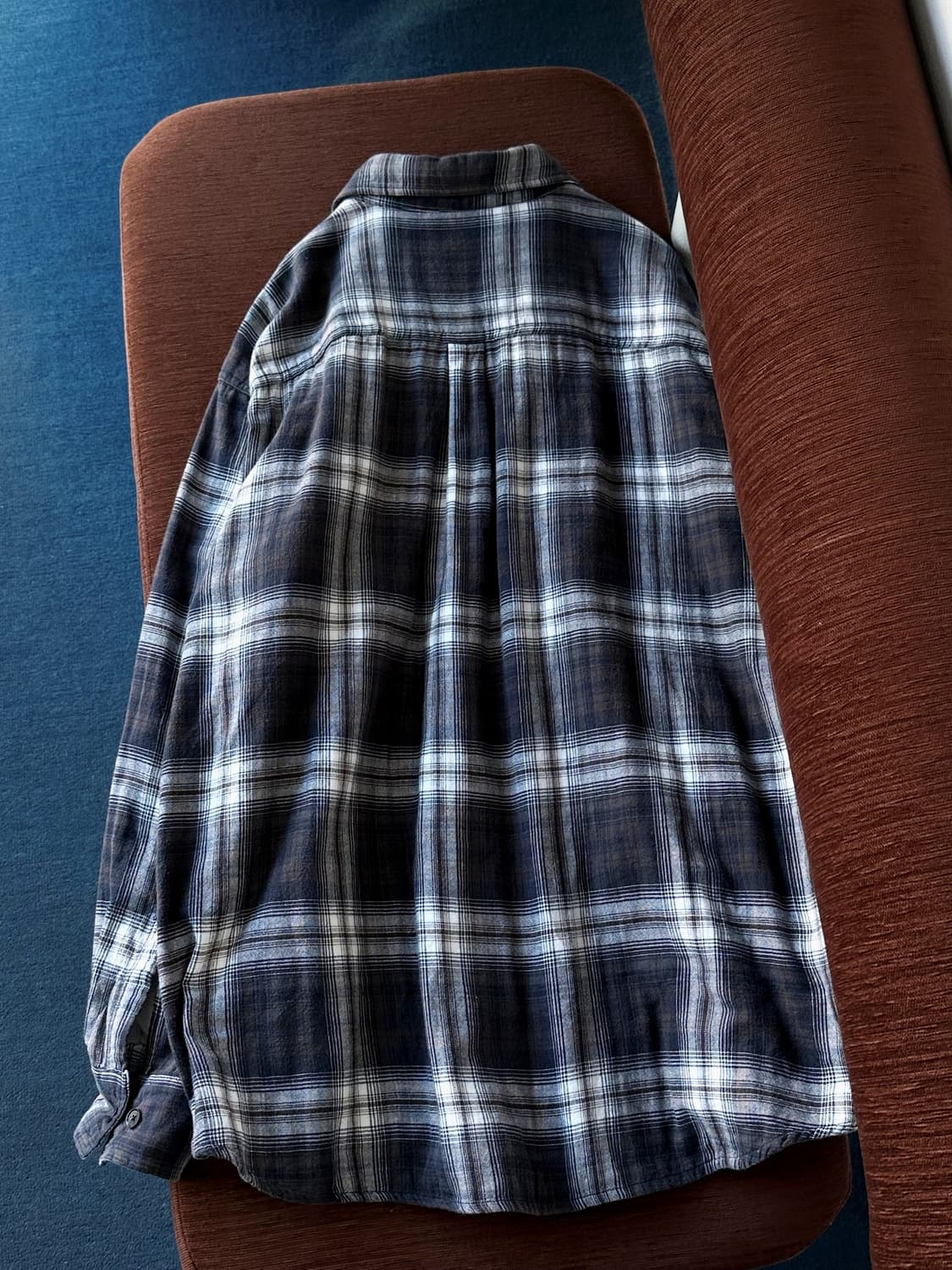 Double face gauze cotton check shirt 상품이미지4