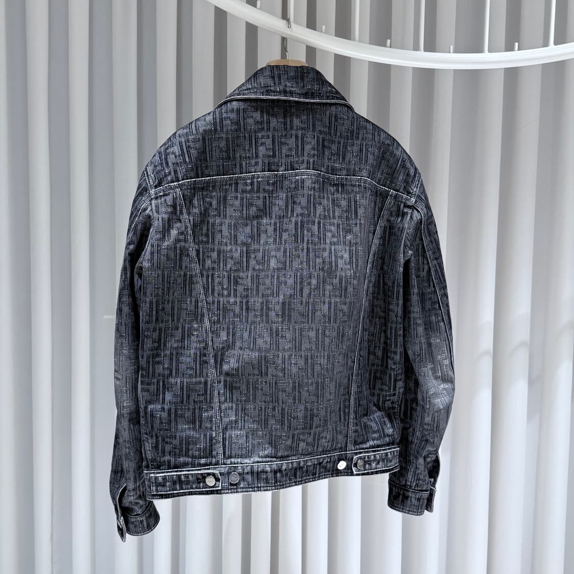 (S+ / 48) / 펜디 FF 자카드 블랙 데님 자켓 상품이미지4