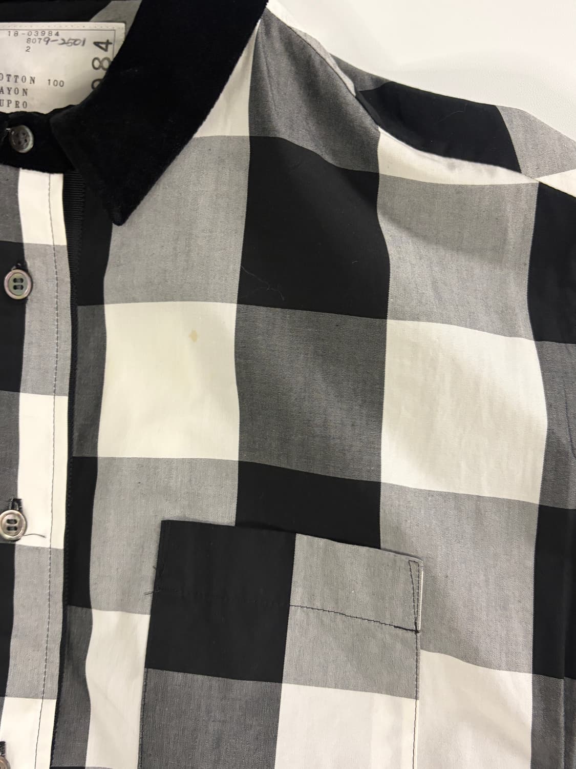 사카이 sacai 체크 패턴 원피스 2 상품이미지3