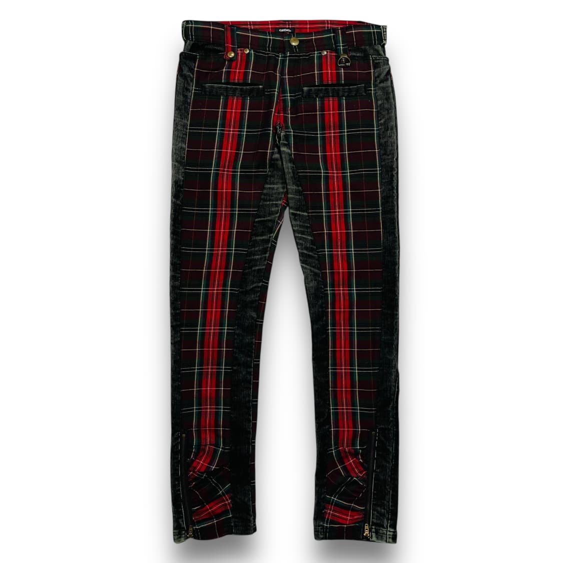 Cantwo punk Tartan Checkered Pants 상품이미지2
