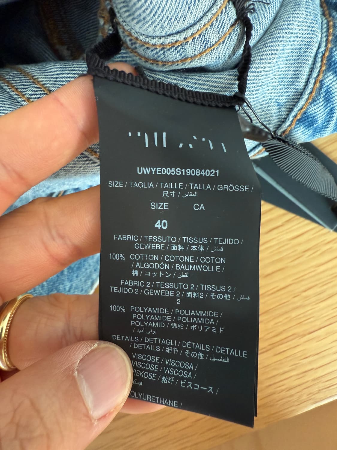 Ben taverniti unravel project 데님 자켓(ITAL 상품이미지9