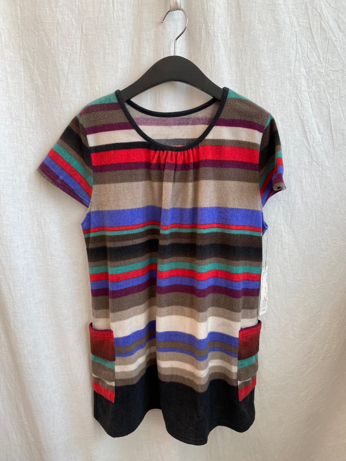 빈티지 스트라이프 반팔탑(M/미사용품) 상품이미지1