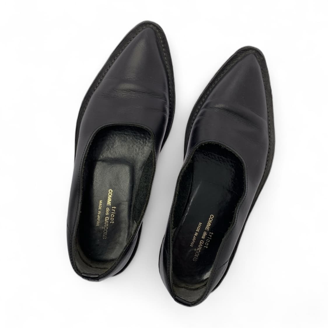 꼼데가르송 레이디스 가죽 슬립온 플랫슈즈 상품이미지2