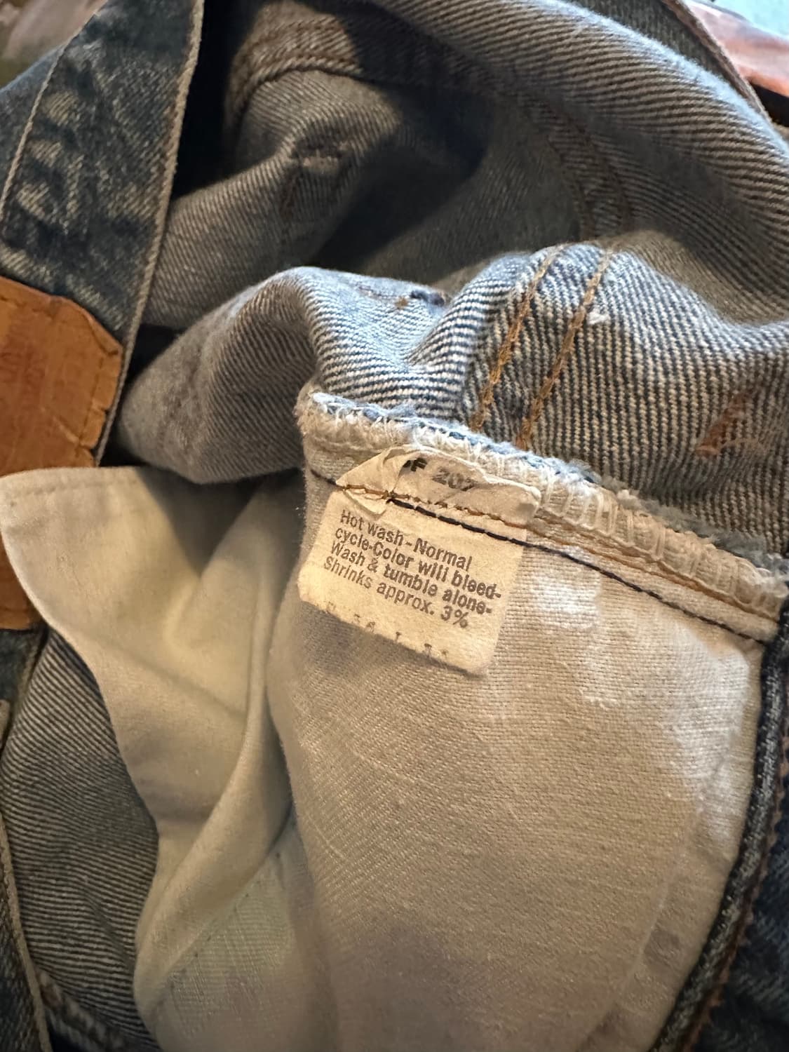 70s USA 빈티지 리바이스 517 66전기 부츠컷 데님 팬츠 상품이미지5