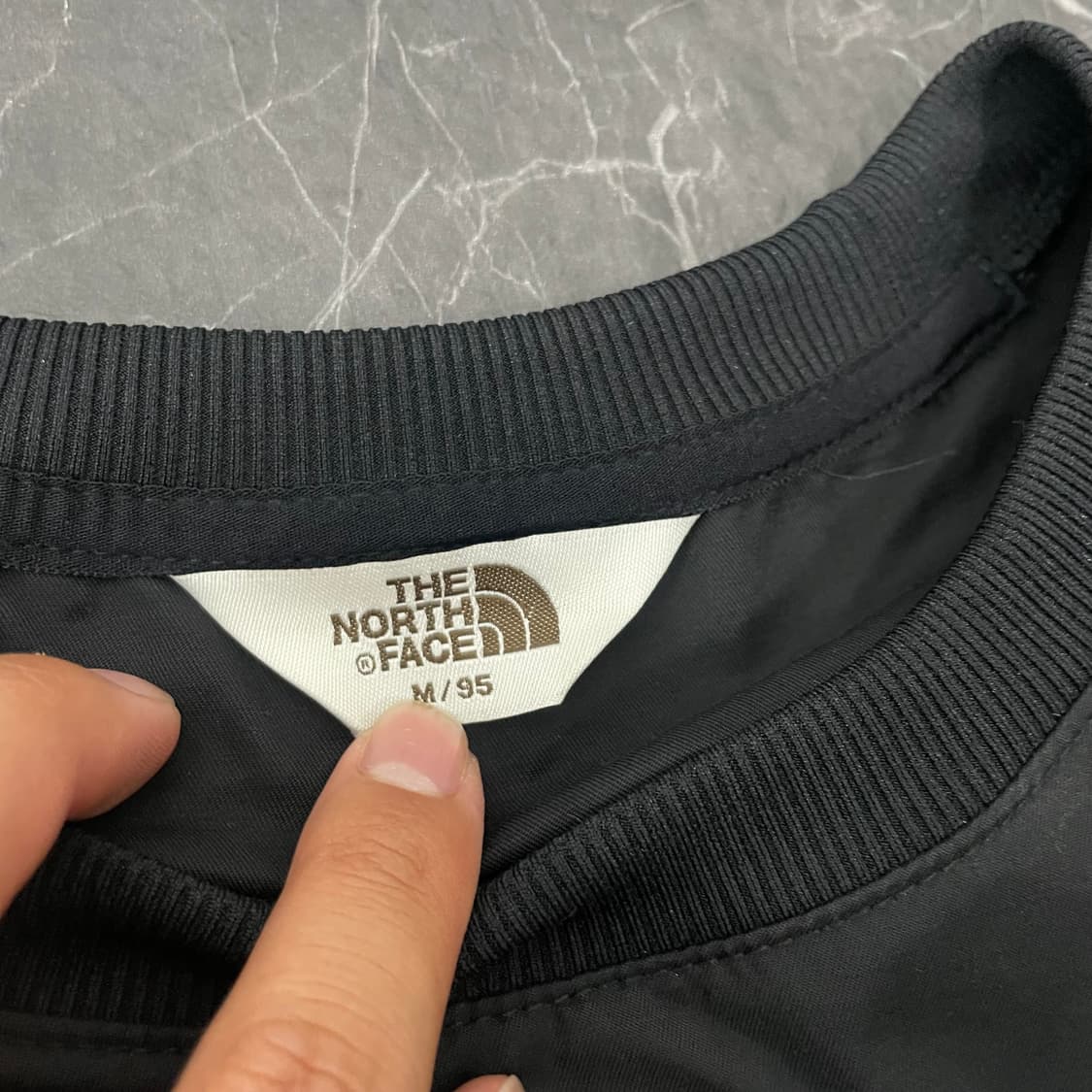 노스페이스 화이트라벨 빅로고 알바니 크루넥 웜업 상품이미지5