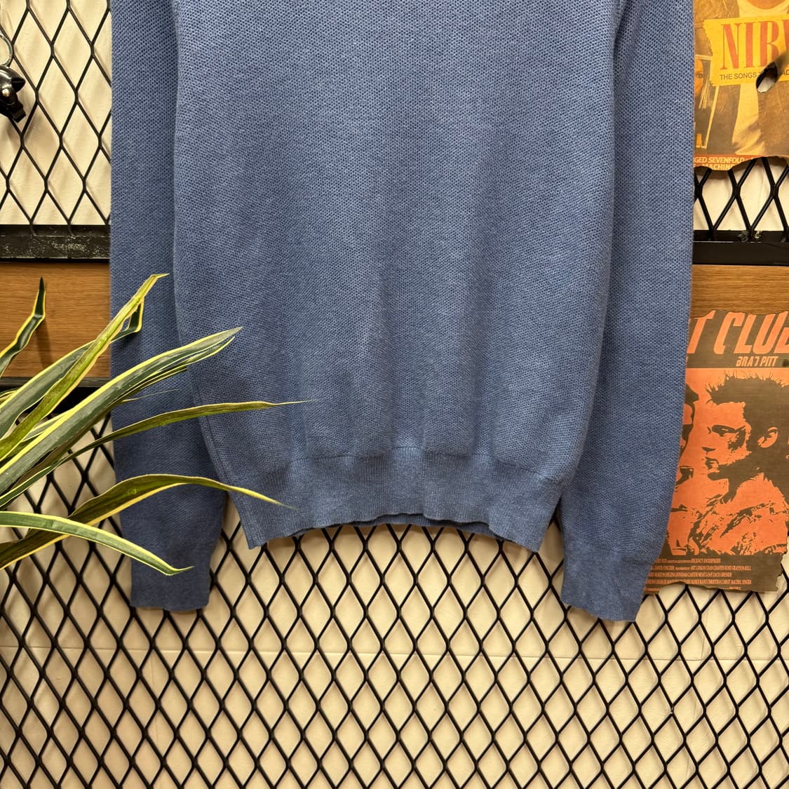 폴로 랄프로렌 니트 스웨터 네이비 포니 로고 포인트 블루 상품이미지4