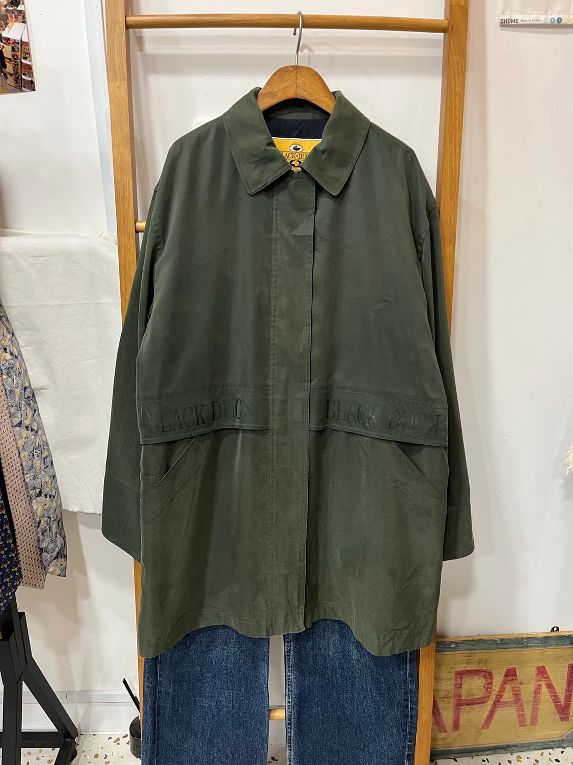 블랙덕 야상 자켓 카키색 상품이미지1