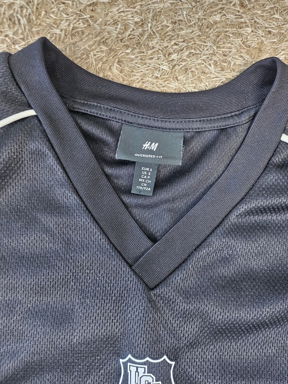 (XL-100) H&M 롱 슬리브 메쉬 탑 긴팔티 풋볼 져지 상품이미지7