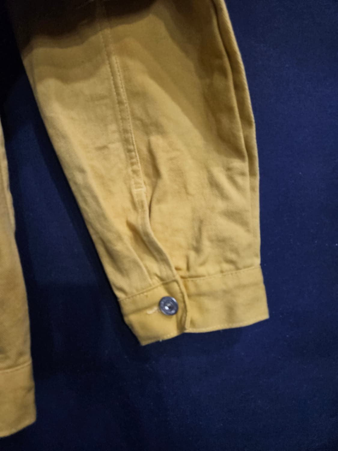 ATTENTION 옐로우 남성 세미오버핏 95~100 데님자켓 상품이미지5