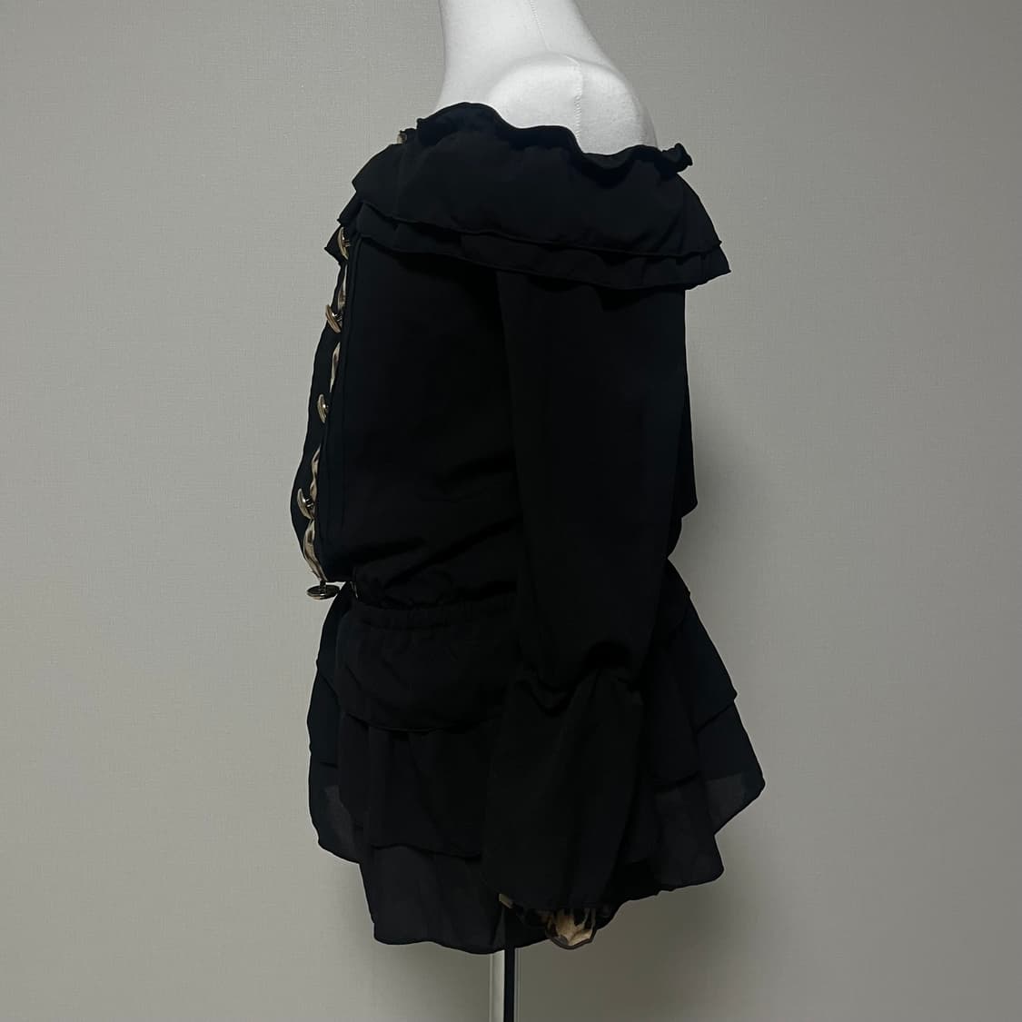 d.i.a 다이아 오프숄더 호피 갸루 원피스 상품이미지3