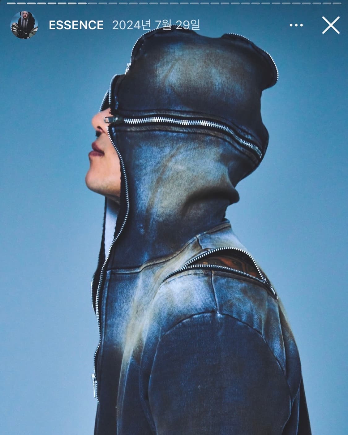 몸만와 4WAY ZIP-UP HOODIE (COTTON DENIM) 1 상품이미지1