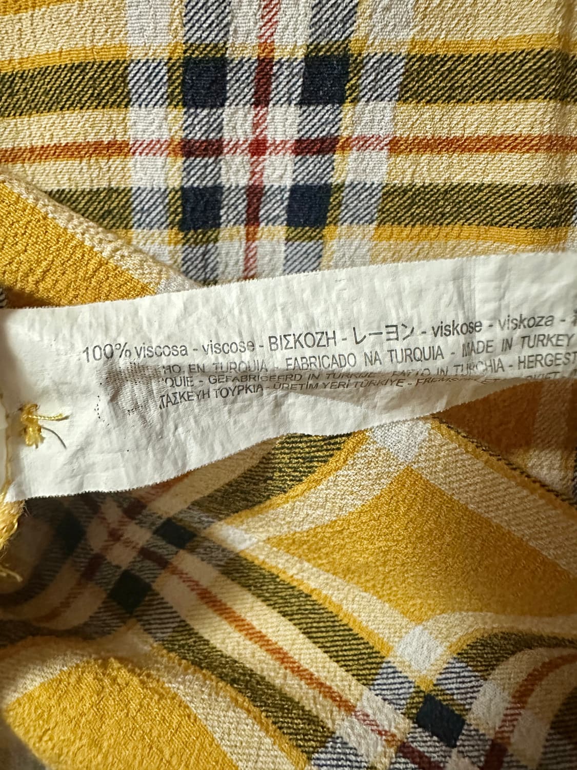 버쉬카 레트로 90s 체크셔츠 XS 상품이미지3