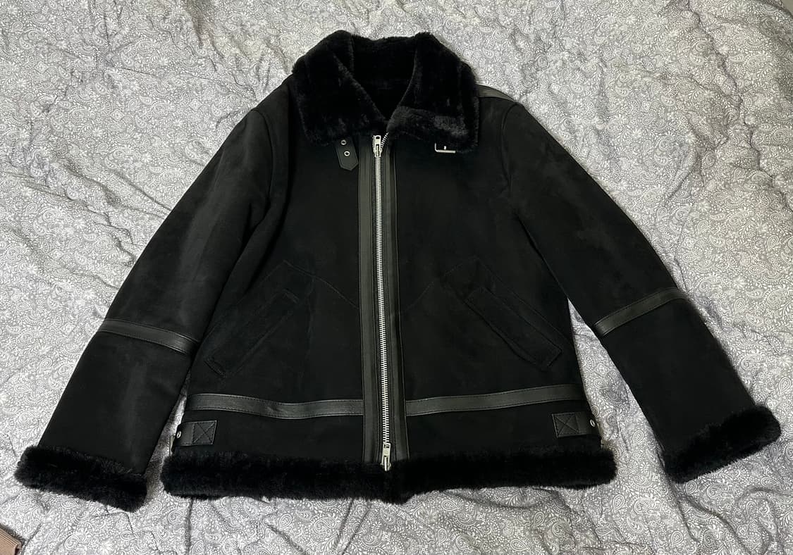 도프제이슨 솔리드 스웨이드 무스탕 자켓 상품이미지2