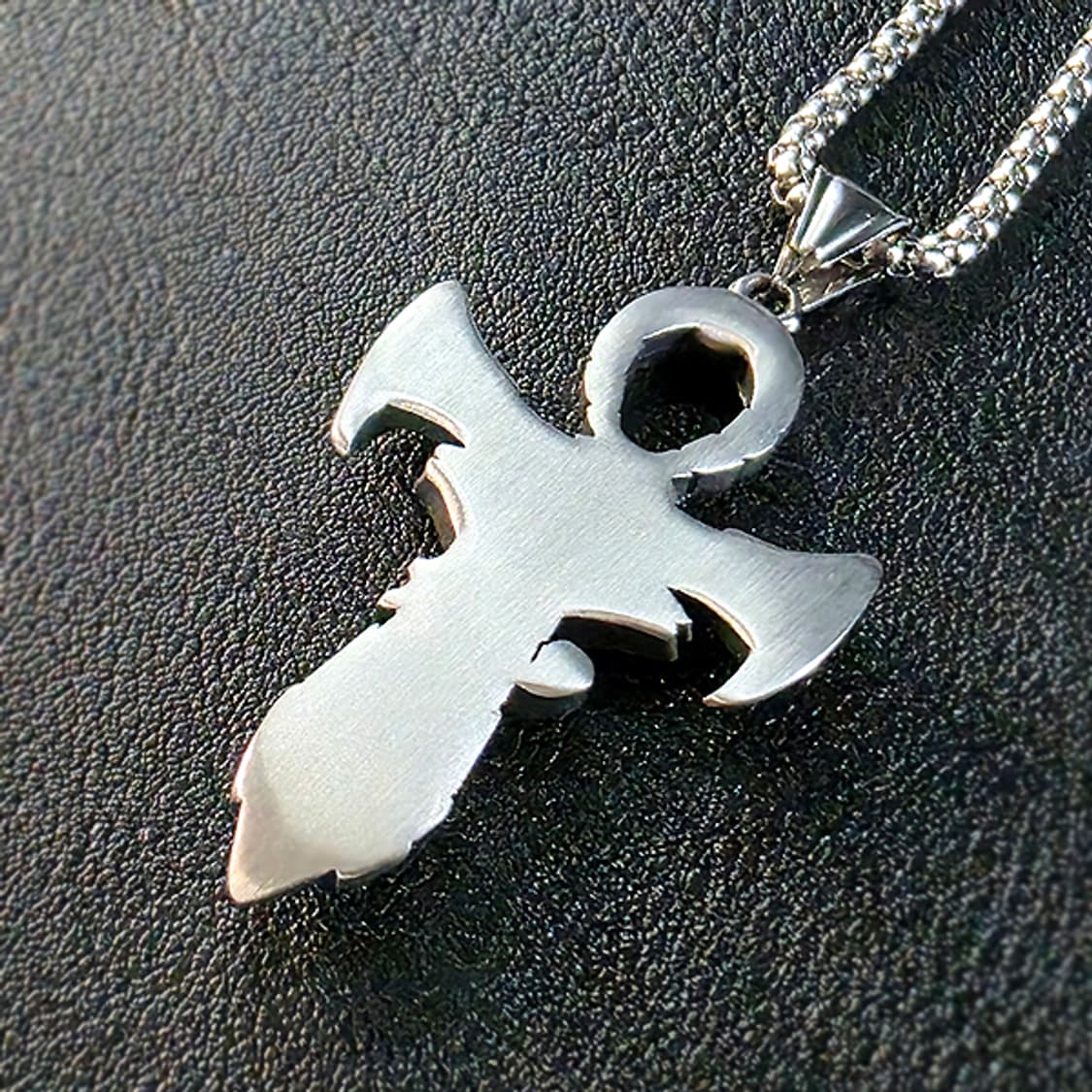 Vestige 티타늄 펜던트 빈티지 엔틱 일루미나티 앙크 눈 남자 목걸이 상품이미지5